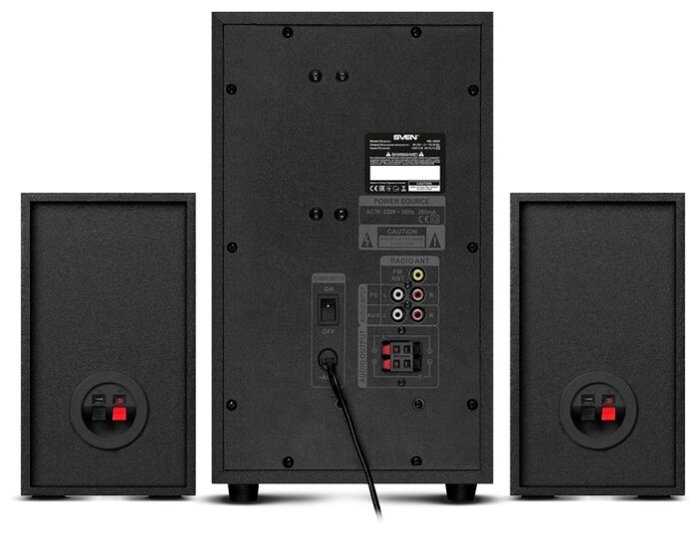 Теперь, непосредственно, о звучании Sven MS 3000 Система претендует на Hi-Fi звучание Для этого в трифонике использована пассивная акустика Двуполостные сателлиты оборудованы тканевыми твиттерами Тонокомпенсация усиливает самые низкие и высокие звуки и вы