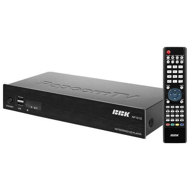 Сетевой HD-медиаплеер BBK PopcornTV NP102S одинаково пригоден как для просмотра фильмов с высоким разрешением изображения и звука, так и для доступа к разнообразным интернет-сервисам Фирменная функция МедиаБар позволяет просматривать на экране телевизора