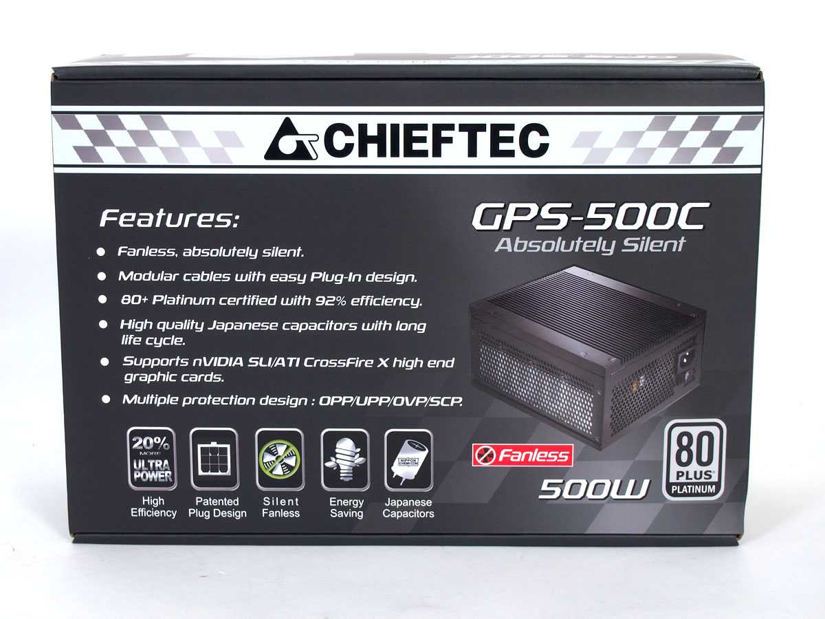 Тест и обзор: chieftec gps-500c - пассивный блок питания 80 plus platinum - hardwareluxx russia