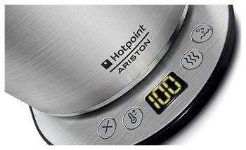 Цифровой электрический чайник hotpoint-ariston wk 24e ax0