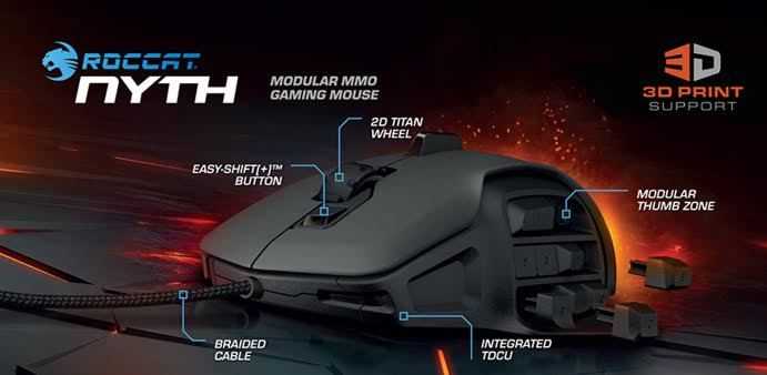 Мышь Roccat Nyth Modular Gaming Mouse White. Mouse Roccat Nyth uzb.