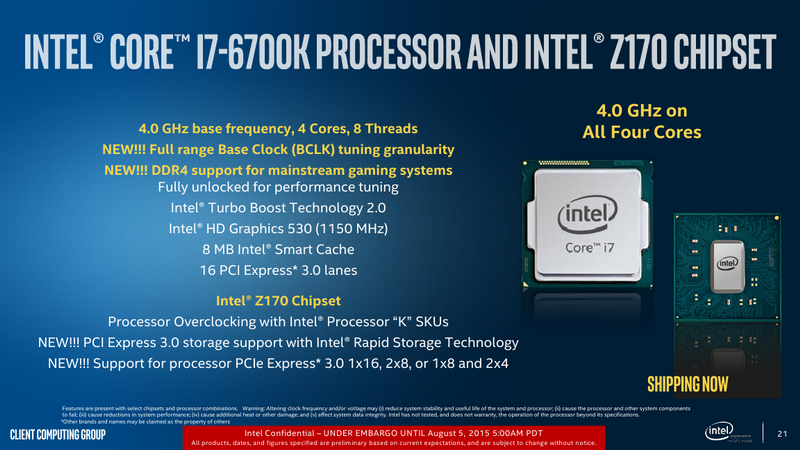 Intel core i7 6700k vs intel core i5 6600k